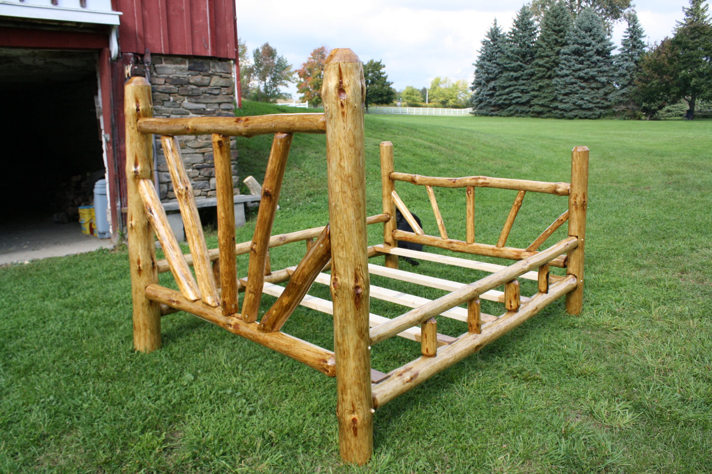 Rustic Bed Frame Queen Size 15 Steps with Pictures Instructables