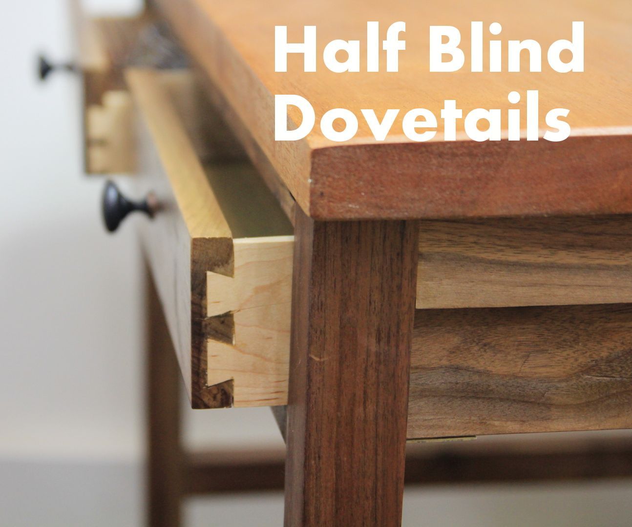 Making Half Blind Dovetail Drawers for a Walnut Desk 7 Steps (with Pictures) Instructables