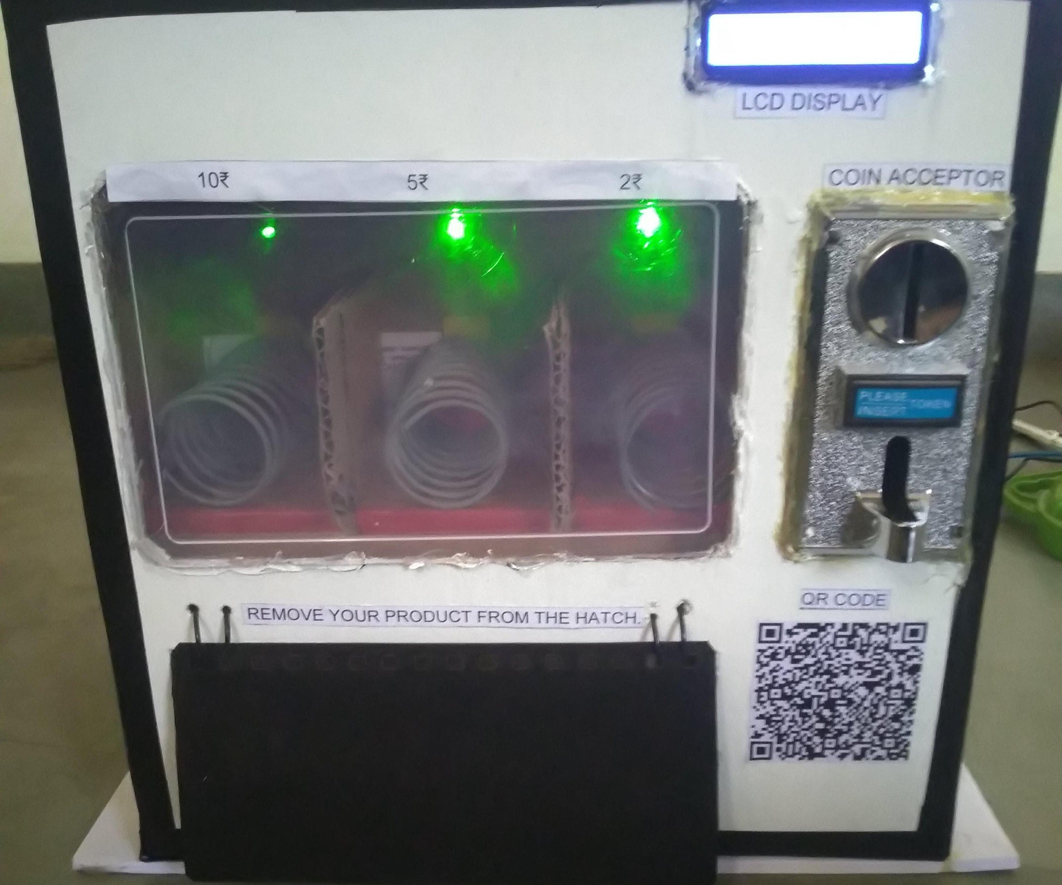 Vending Machine With Coins and Online Payments Support Using Arduino