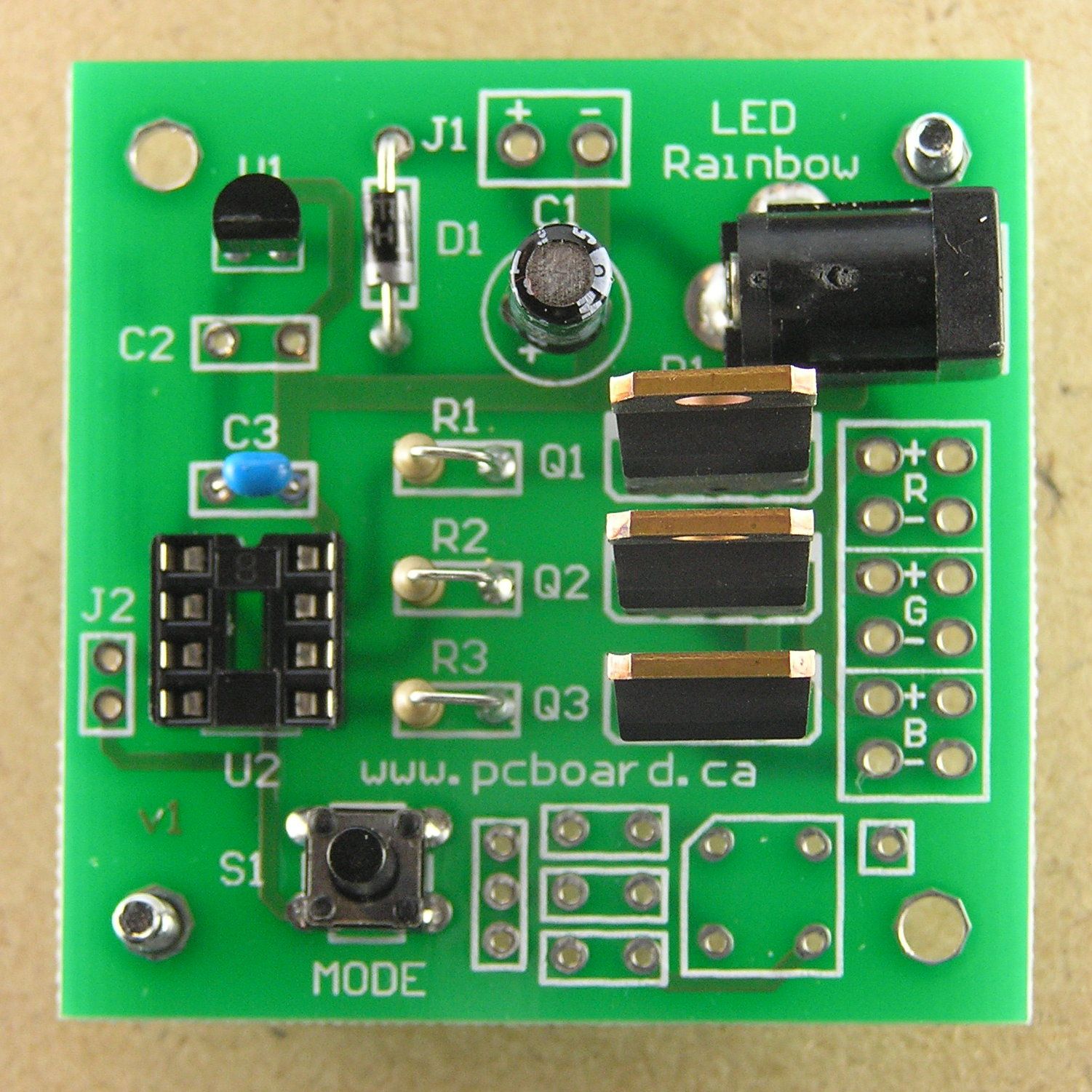 LED Rainbow - RGB LED PWM Controller Construction - Easy to Build : 15 ...