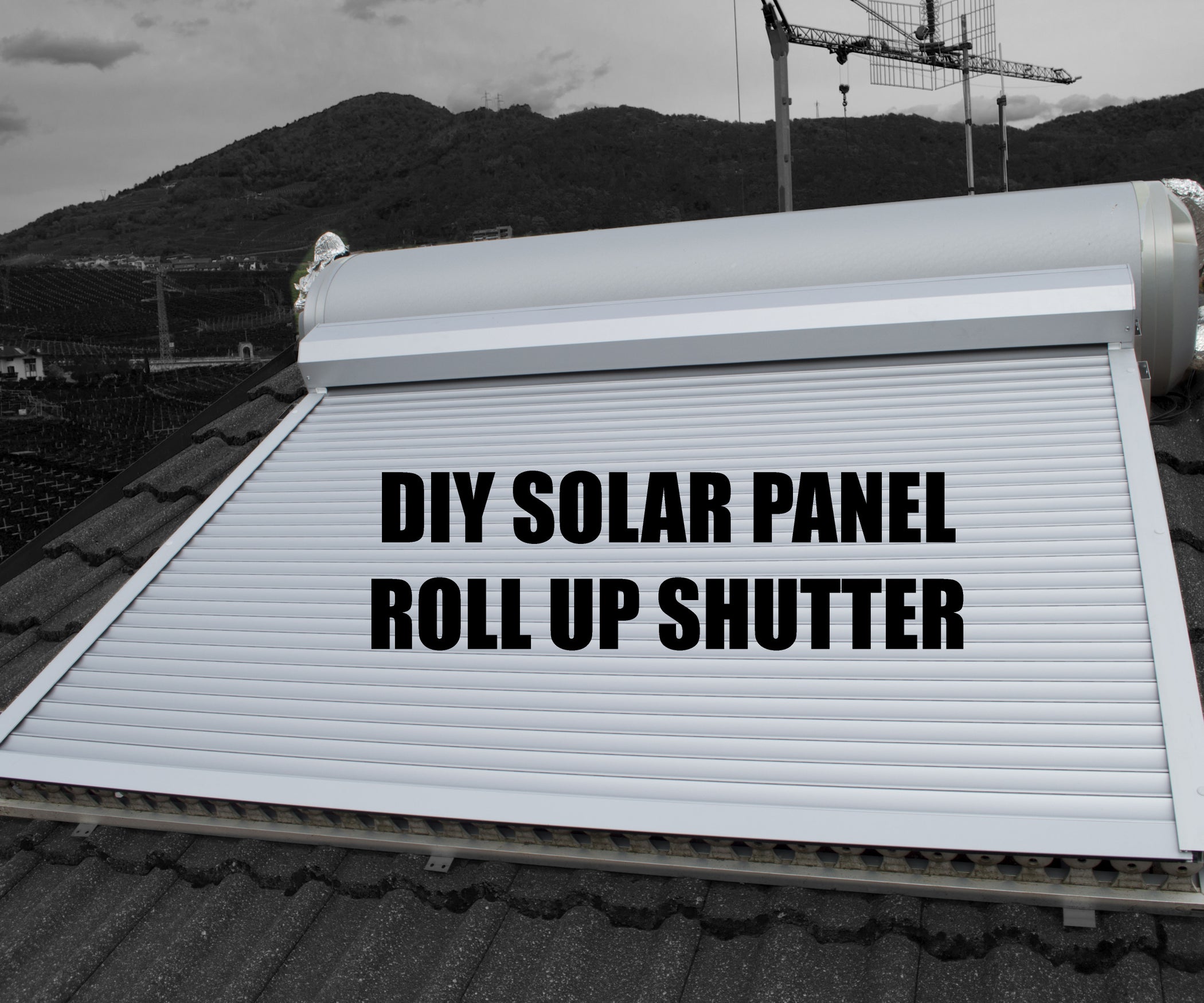 DIY Solar Panel Roll Up Shutter (solar Curtain, Tapparella Solare) 8