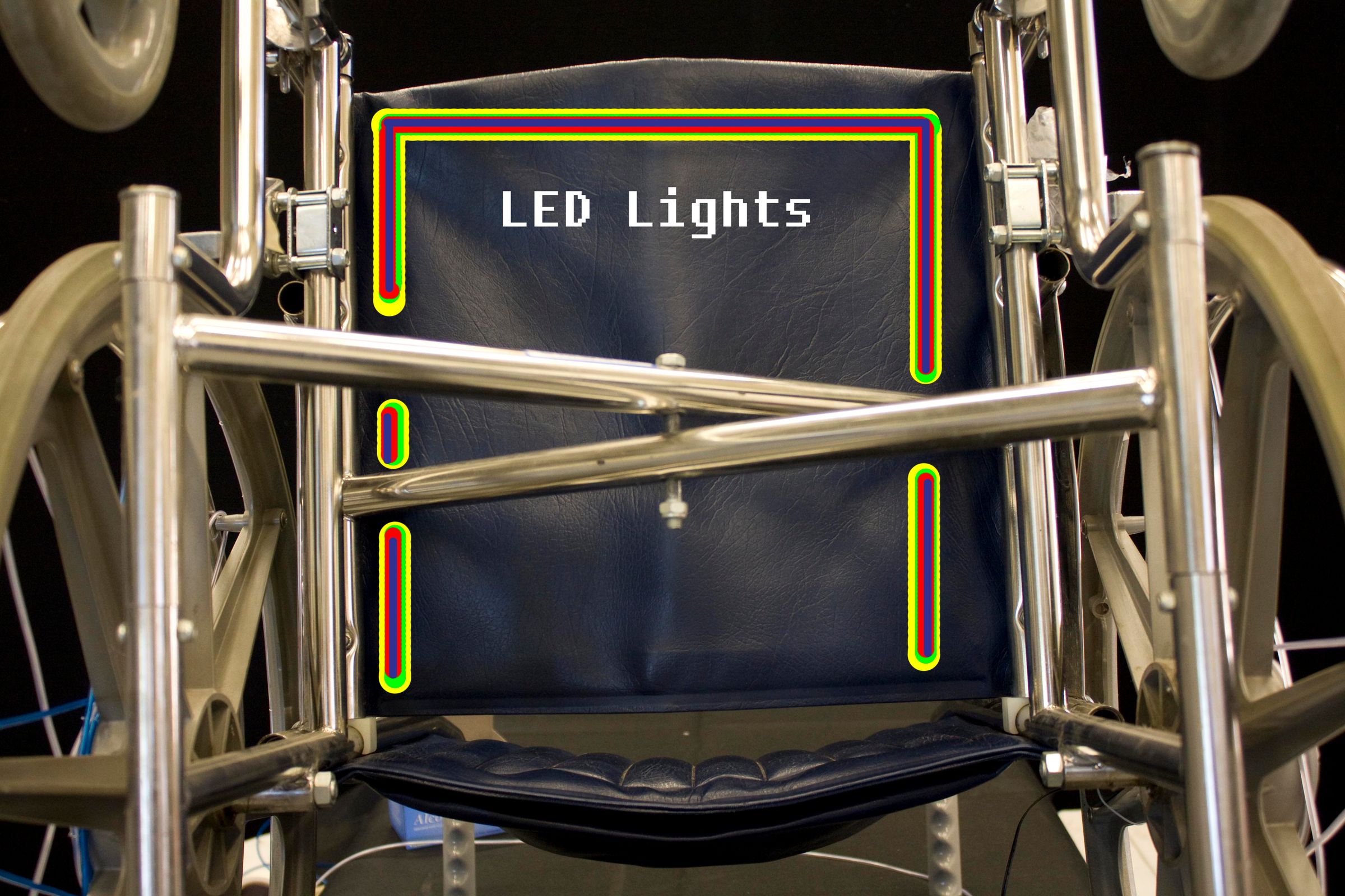 El Wire/Led Light Wheelchair StepByStep Tutorial 9 Steps (with