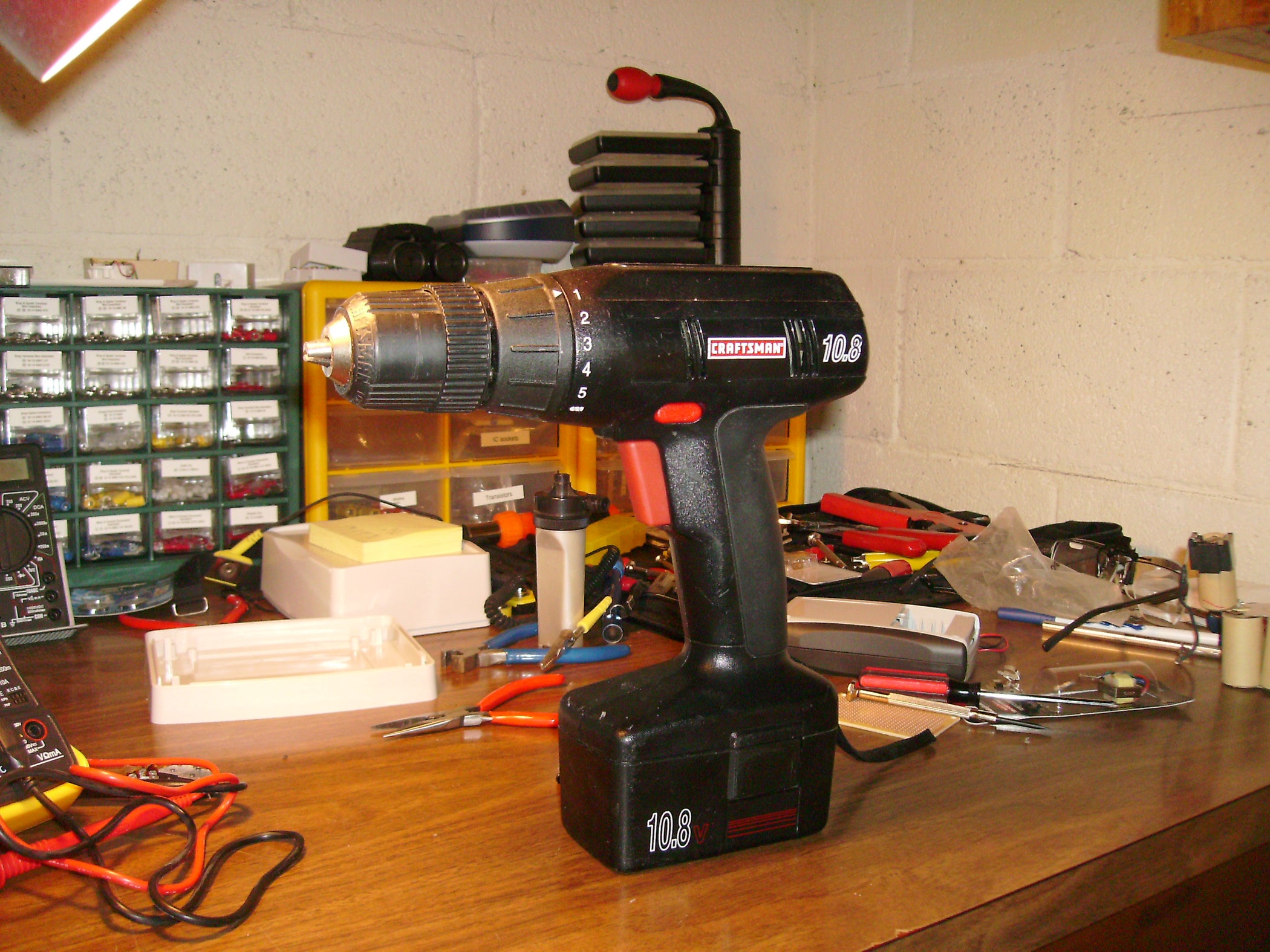 Former Cordless Drill Is Now Powered by Emergency Generator Instructables