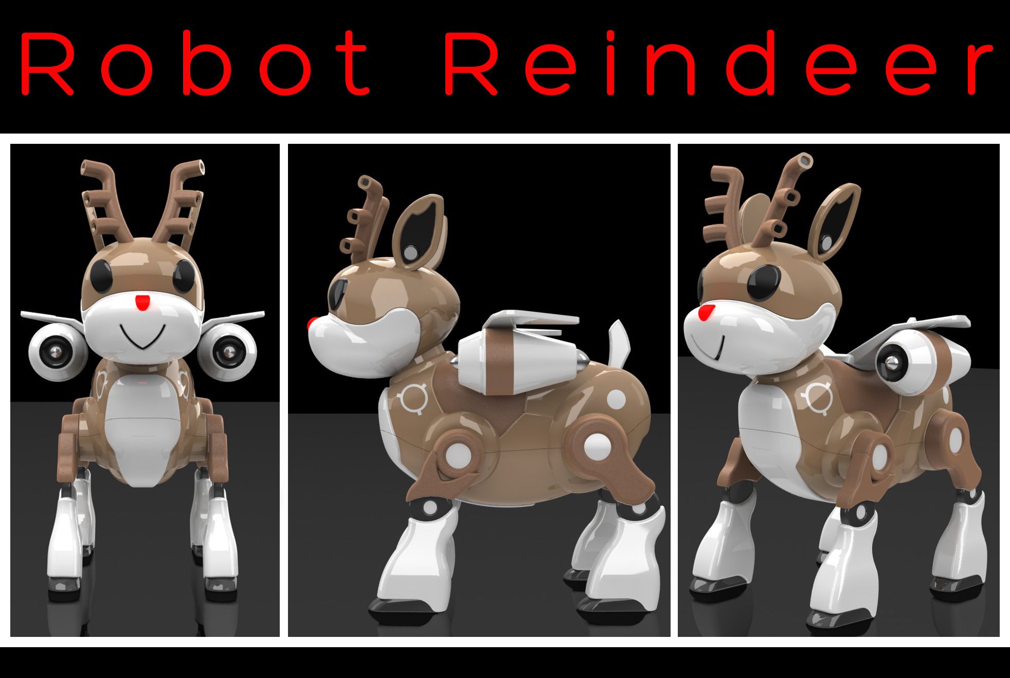 robot reindeer toy