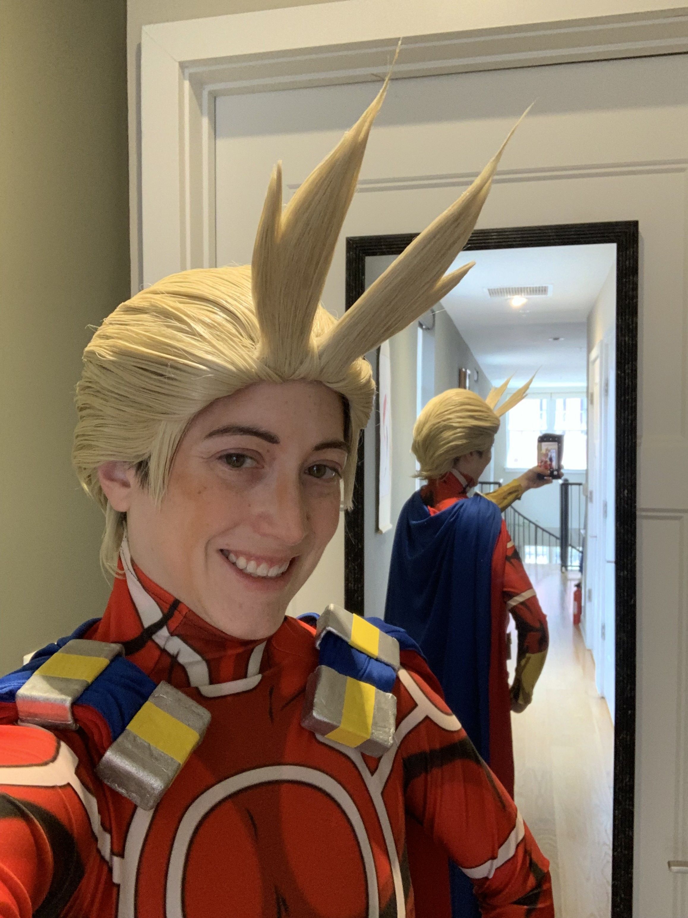 All might cosplay wig Clearance