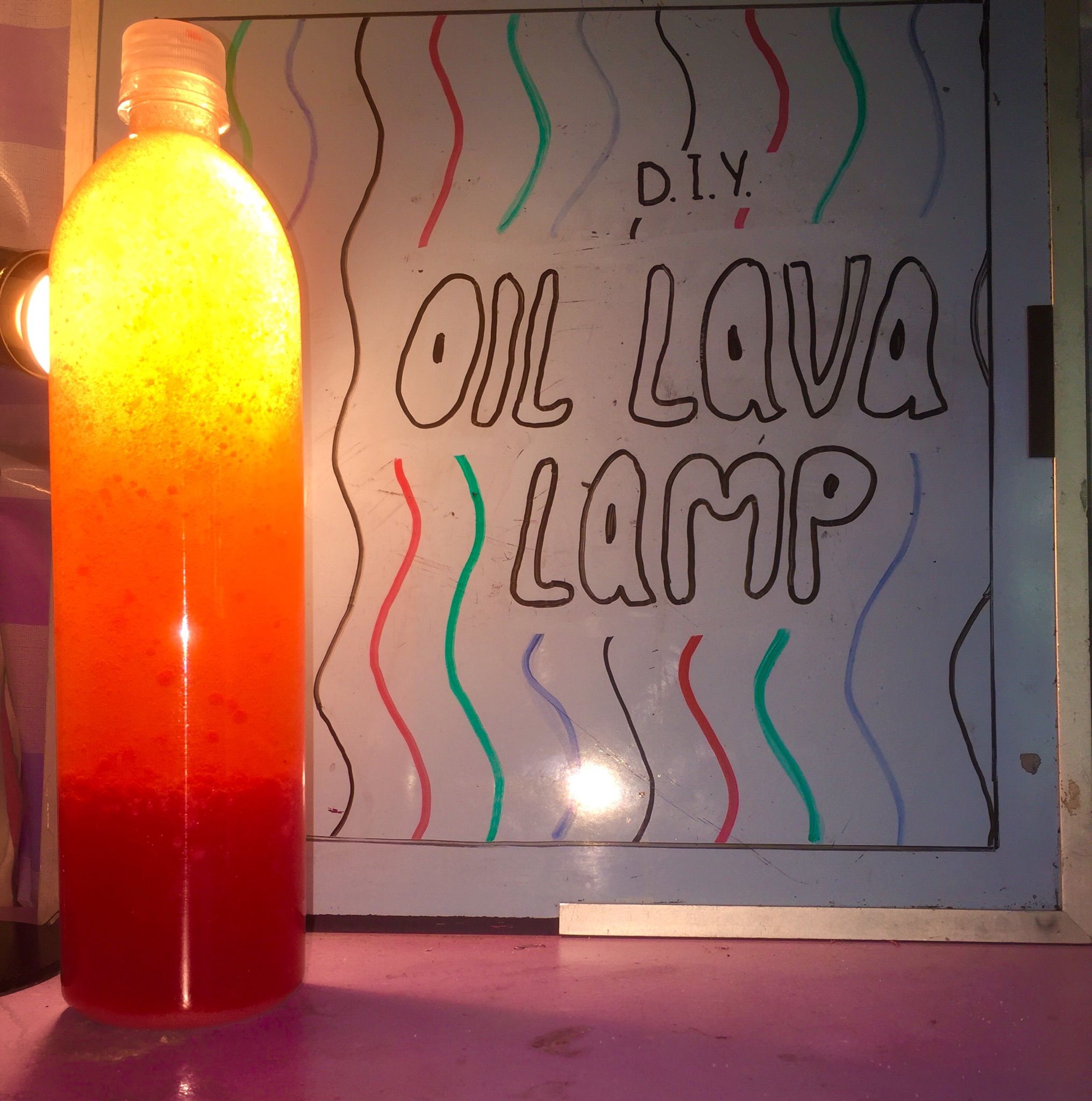 DIY Oil Lava Lamp 5 Steps Instructables