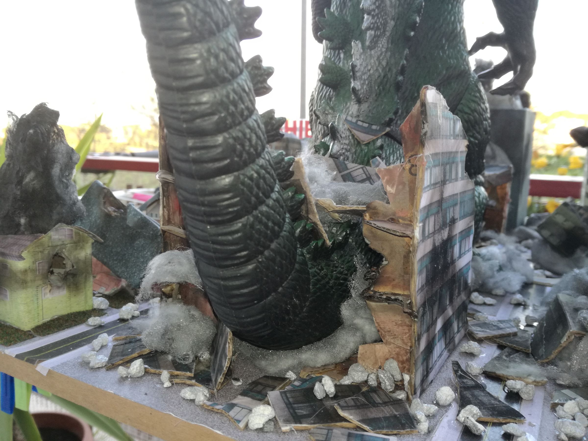 Cardboard Godzilla Diorama and Google Street View 4 Steps Instructables
