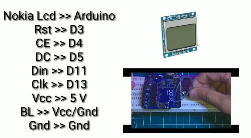 diy game using arduino and nokia 5110 lcd 4 steps instructables