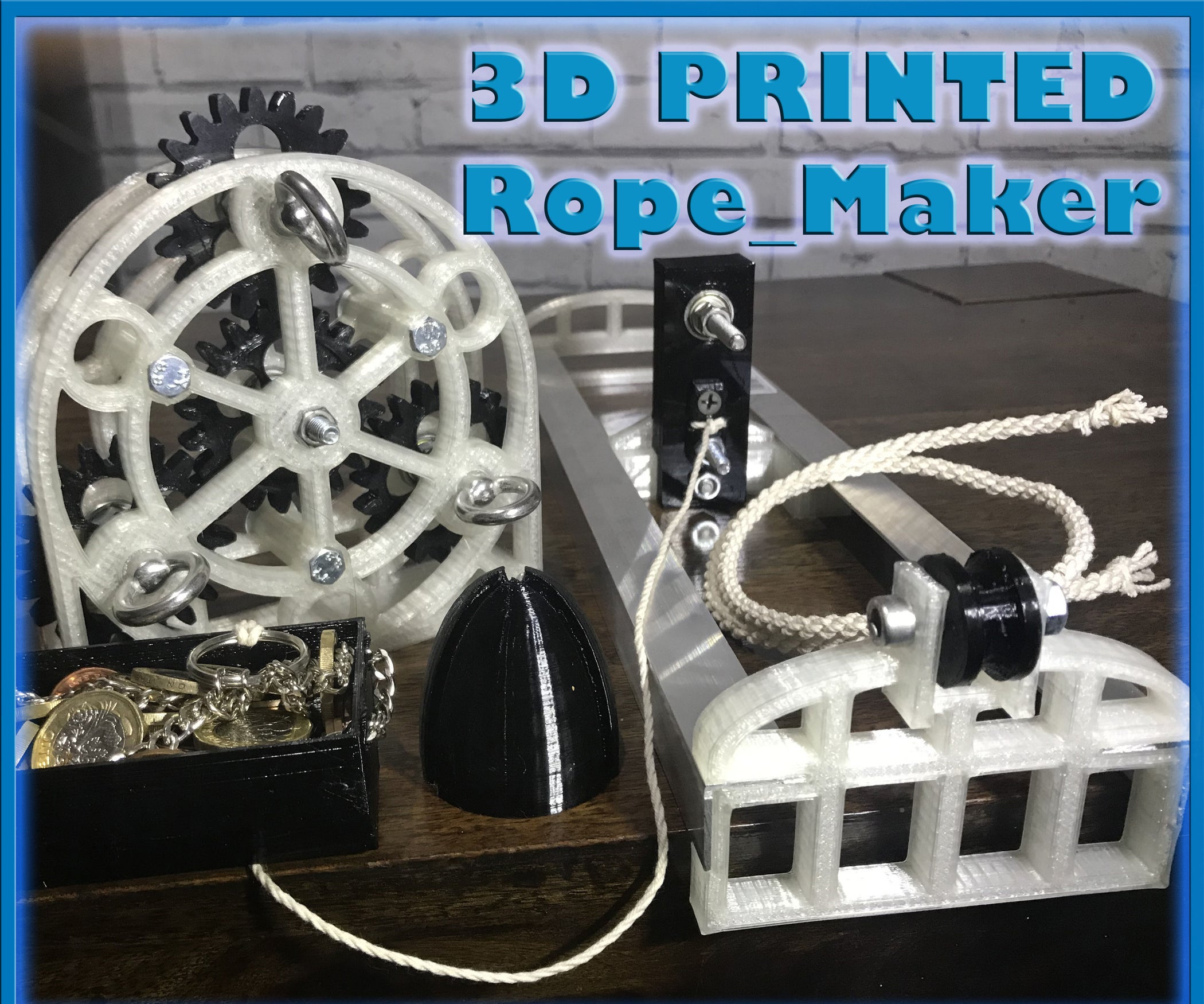 3D Printed Rope Maker 6 Steps (with Pictures) Instructables