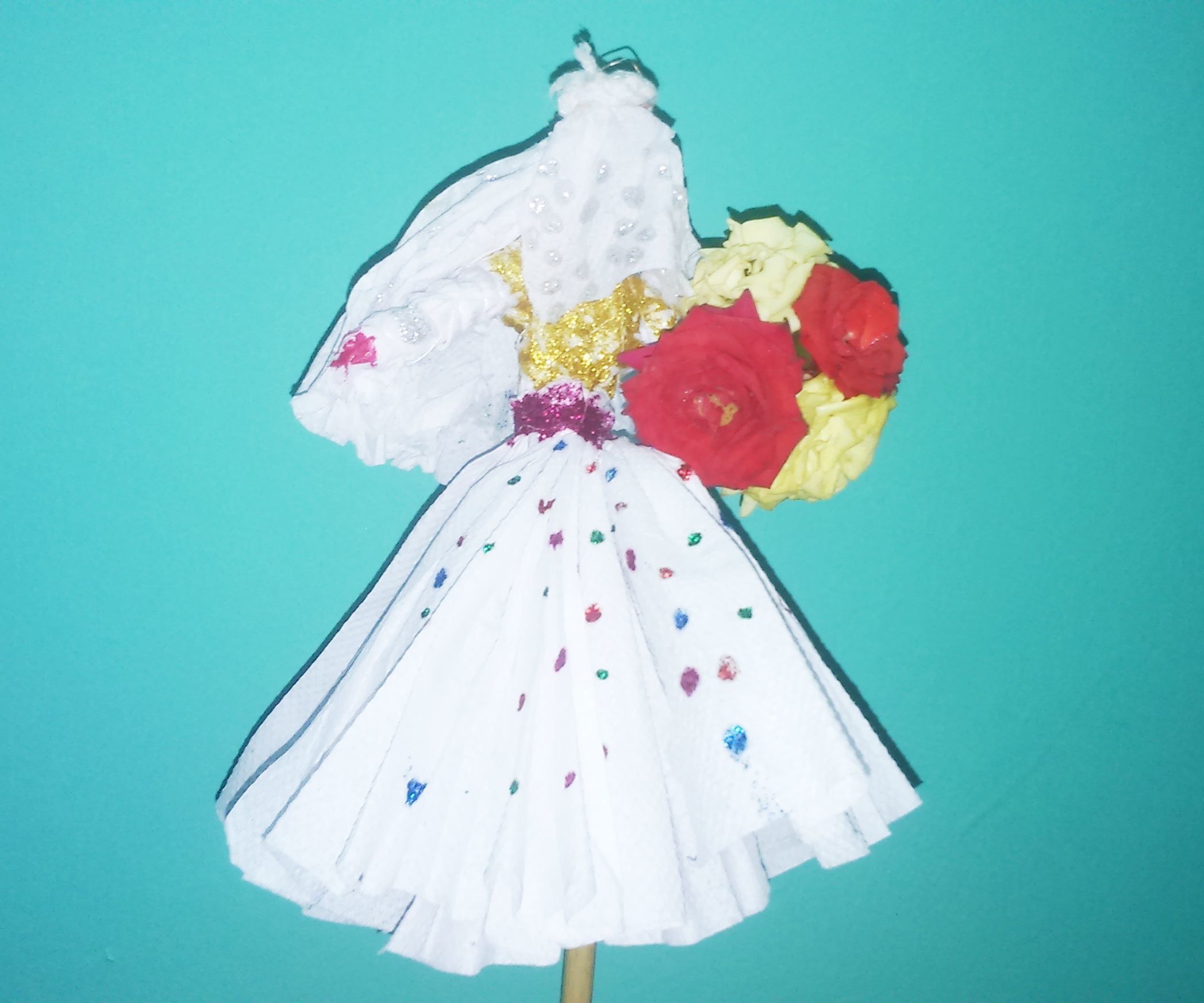 Bridal Doll Made With Tissue Paper 9 Steps Instructables