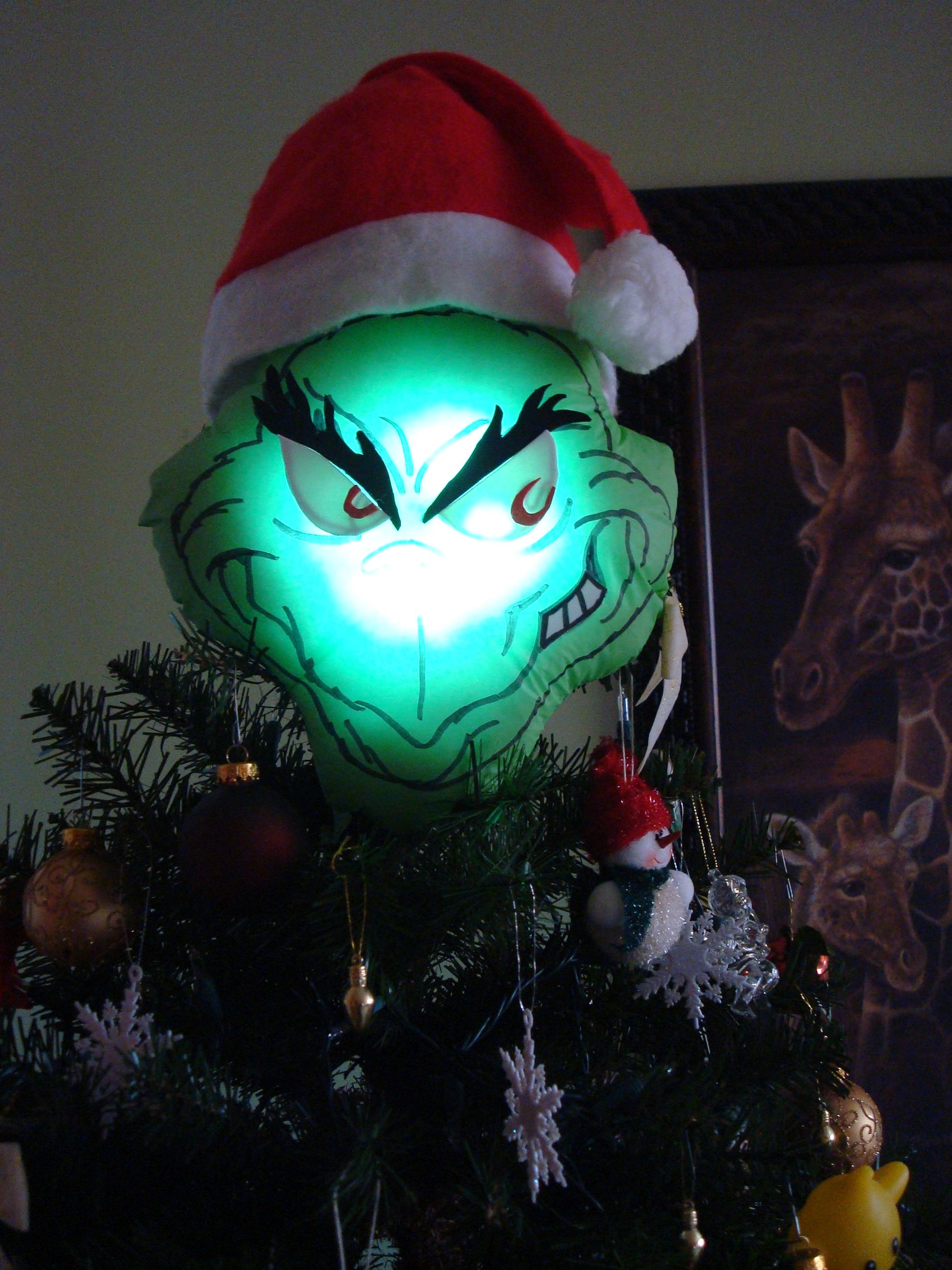 Grinch Christmas Tree Topper 10 Steps Instructables
