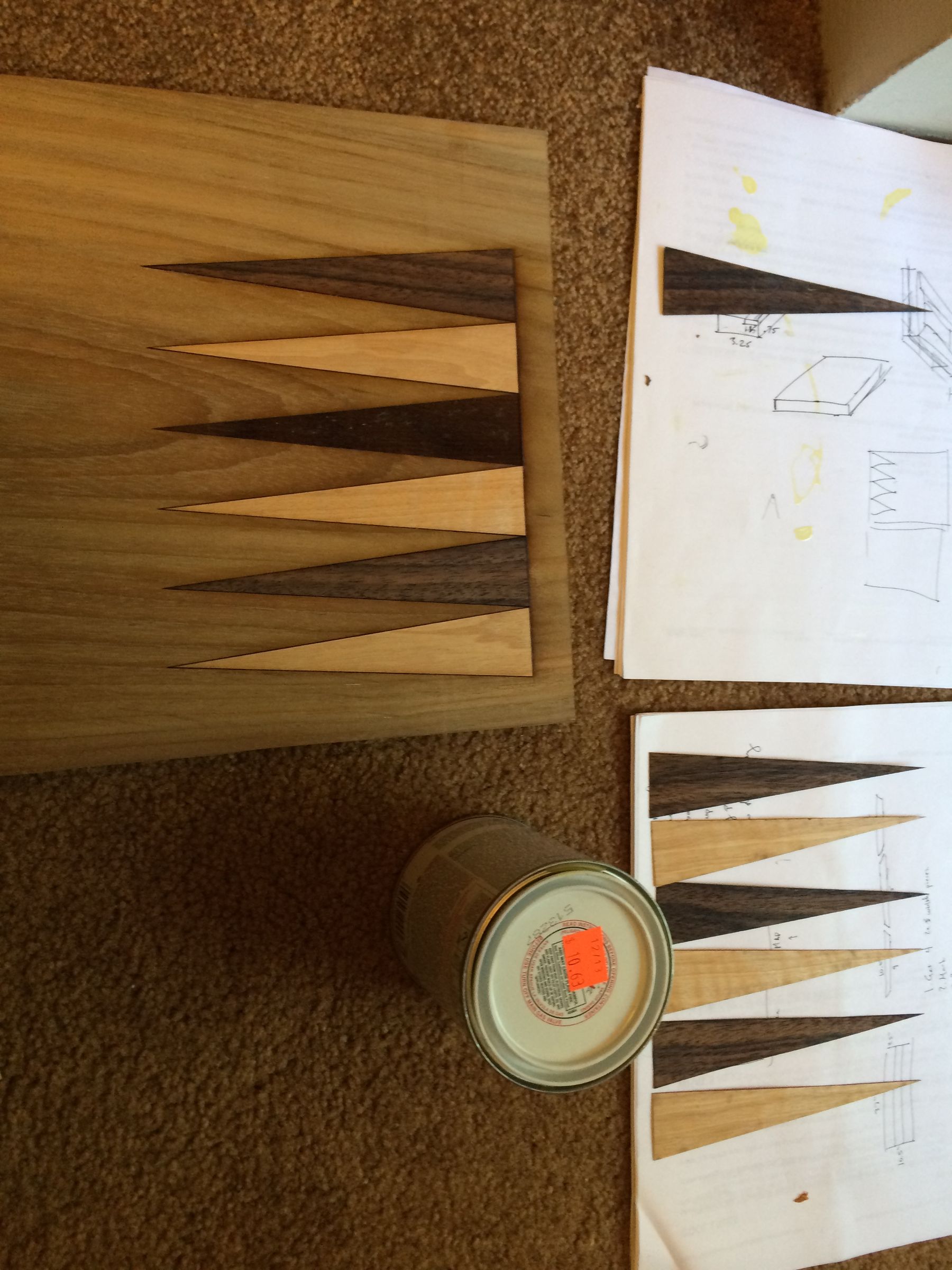 How to Make a Wooden Backgammon Board : 10 Steps (with Pictures ...