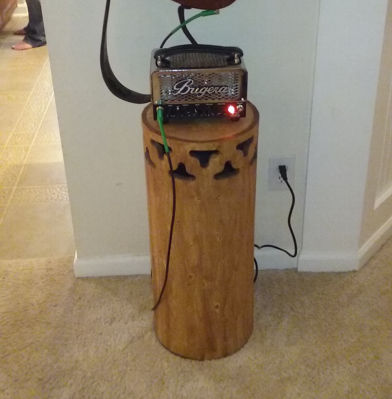 Cylindrical Speaker for Guitar Amplifier (Wooden Cylinder) 10