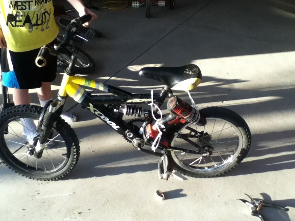 Electric Drill Bike 3 Steps Instructables