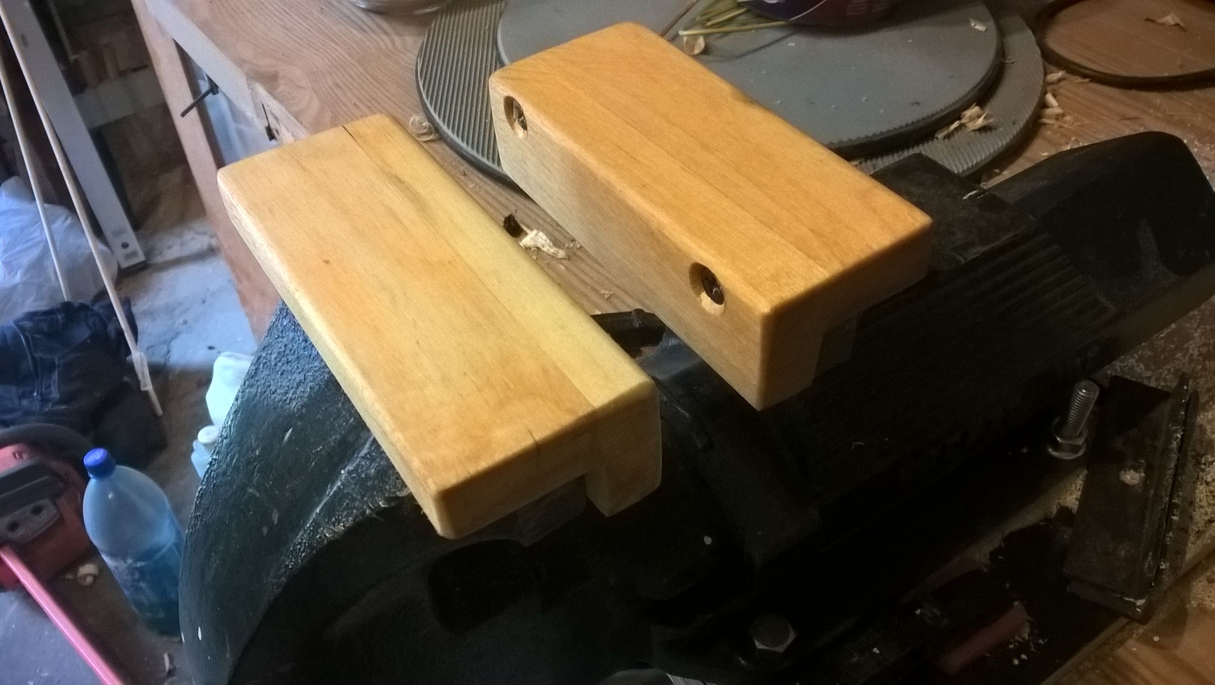 Wooden Jaws for a Metal Vice or Vise 