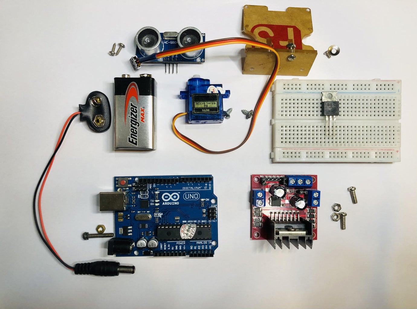 Arduino Obstacle Avoiding Robot Using an L298N Motor Driver : 9 Steps ...