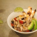 Sopa de tortilha de frango simples