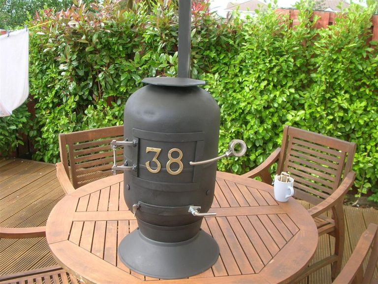 metal scrap wood stove