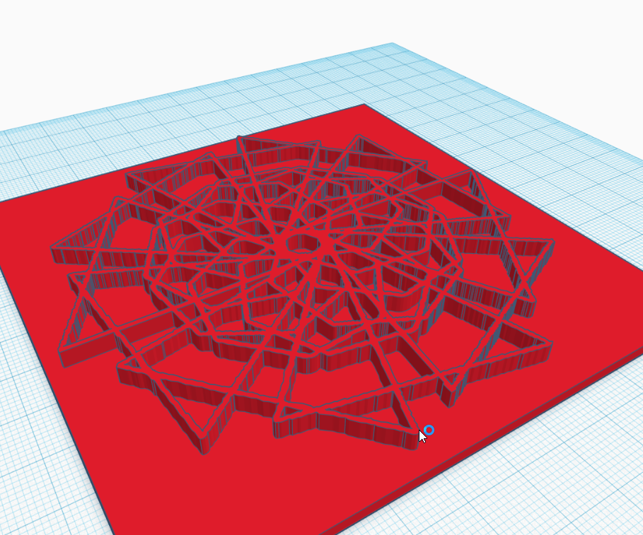 3d geometric art impression tile (tinkercad & scratch) DIY Project DIY Project Image