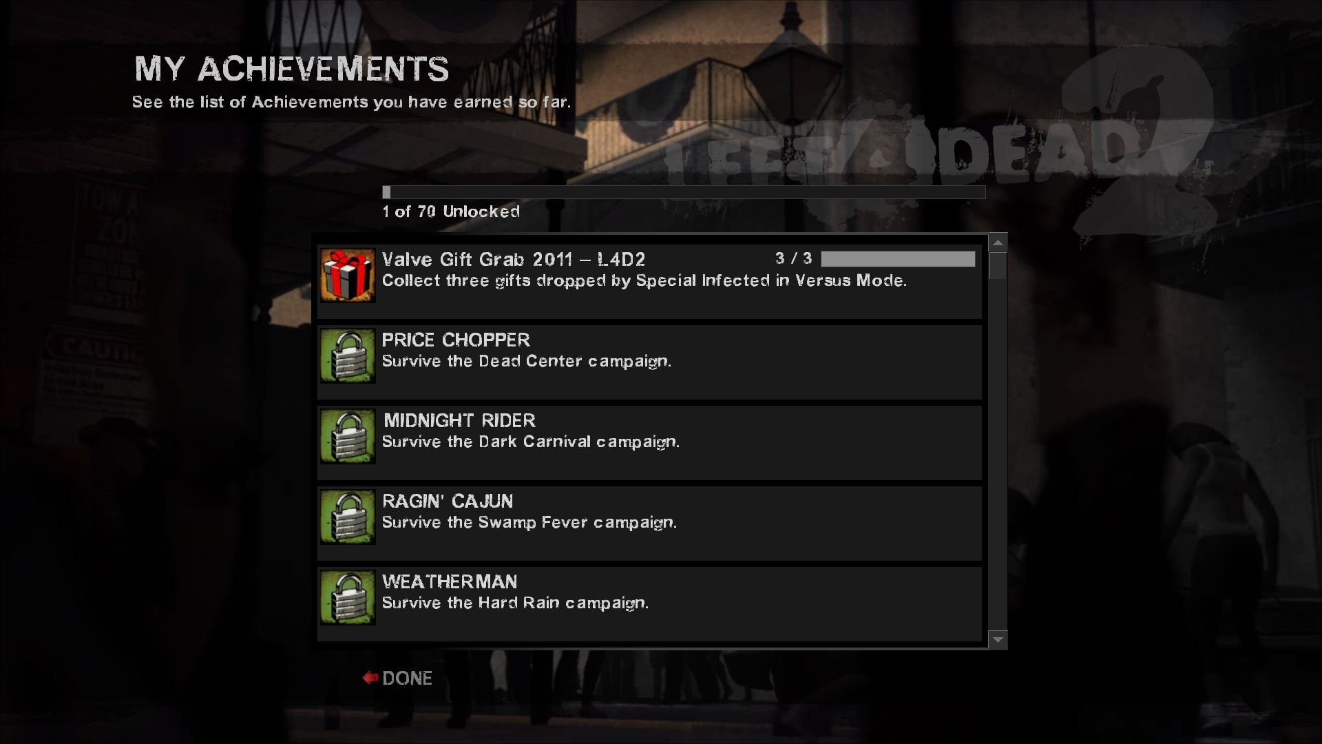 Left 4 Dead 2 Valve Gift Grab 2011 L4D2 Achievement in 2015 6