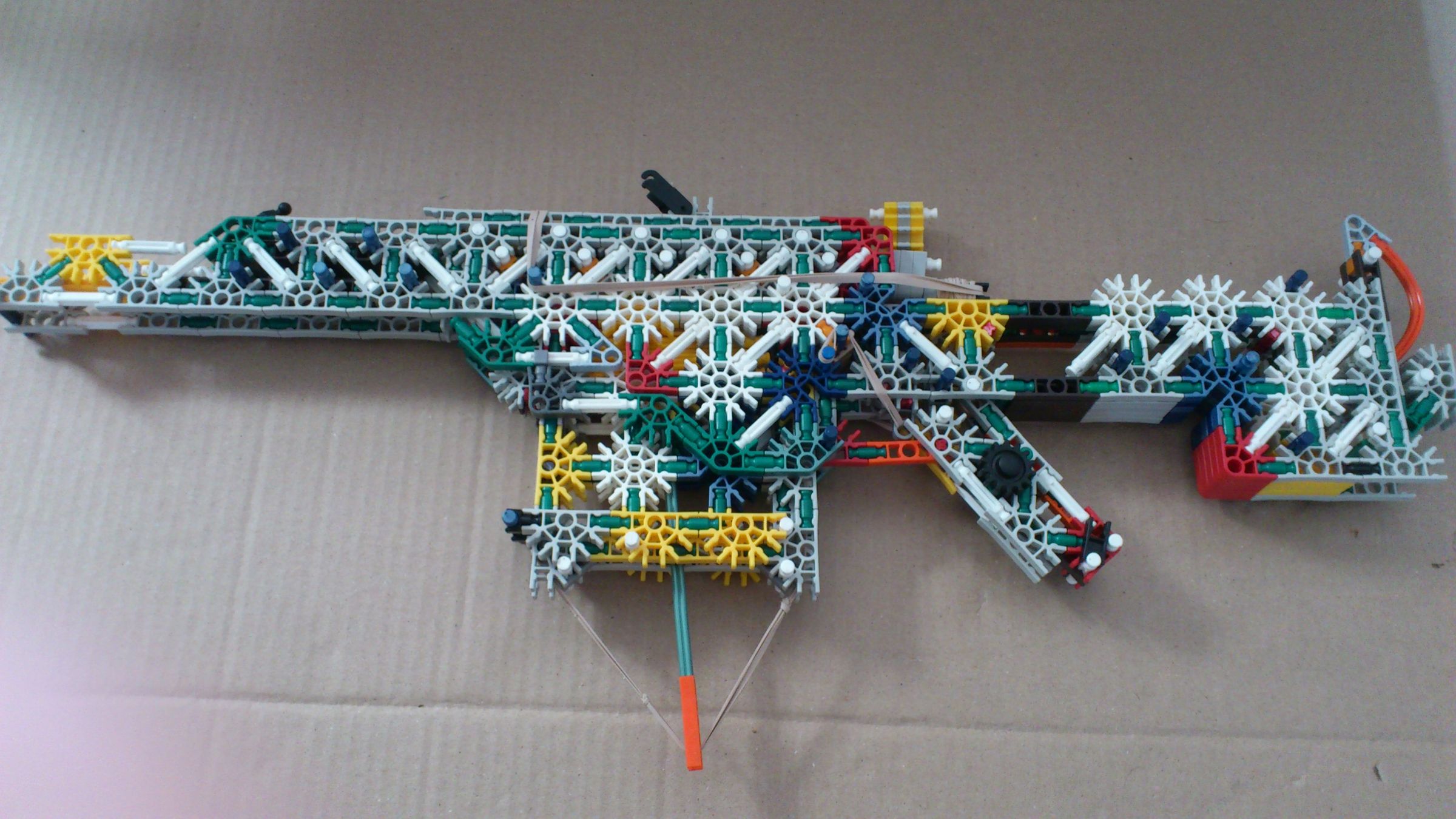 DIY guide for Knex Assault rifle with step-by-step instructions