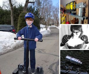 140316 - low-cost diy segway, pegboard workstation, cybergoth shoulder armor DIY Project DIY Project Image