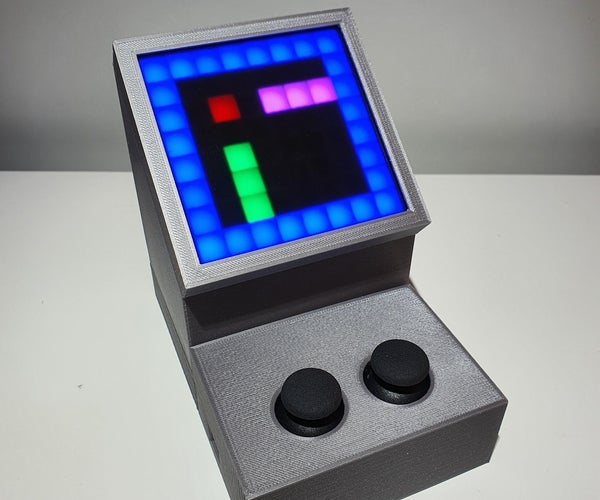 Complete Arduino-based 3D-printed Battery-powered Mini Retro Arcade Machine