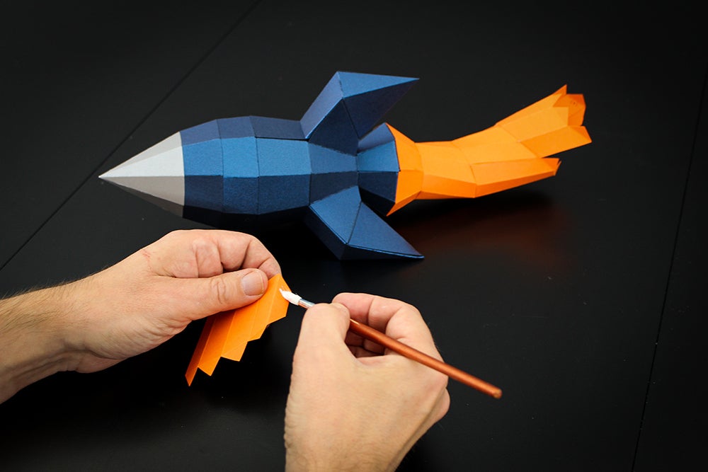 Download Blast Off Rocket Papercraft Diy Project 6 Steps With Pictures Instructables