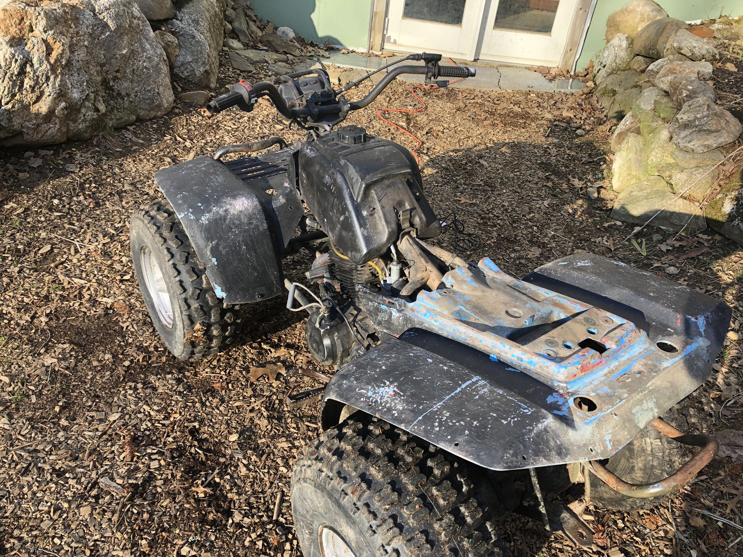 A 400 Quad Rebuilding a 240 1985 Yamaha Moto 4 Four Wheeler on the