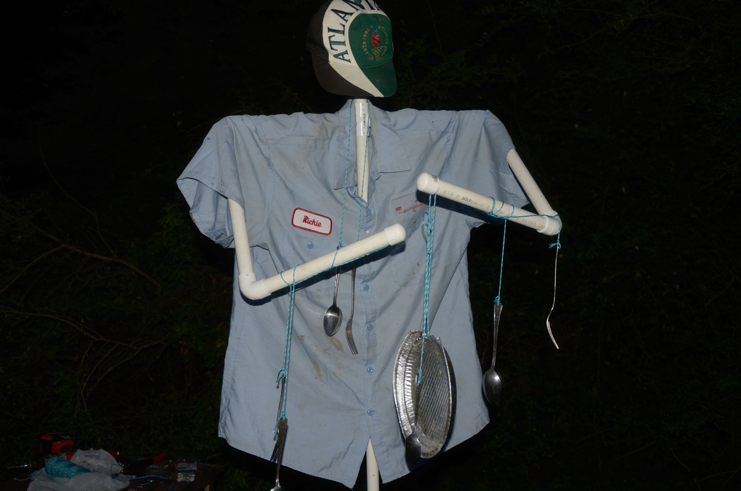 PVC "Banging Pot" Scarecrow. the Simple Version.