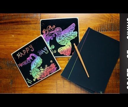 DIY guide for DIY Faux Quilling Scratch Paper Cards | Craft of Giving with step-by-step instructions