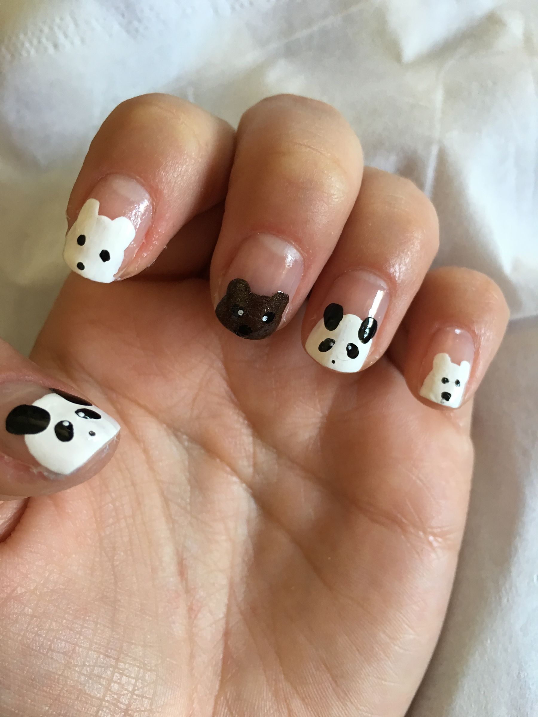 "We Bare Bears" Nails Using NO TOOLS!!! 6 Steps (with Pictures