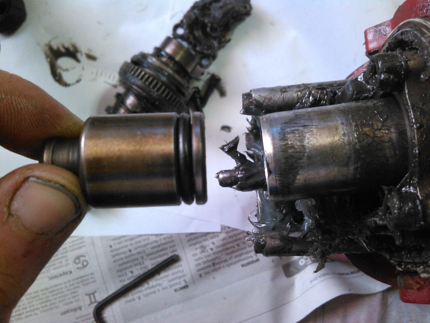 Hammering Action in a Hammer Drill 