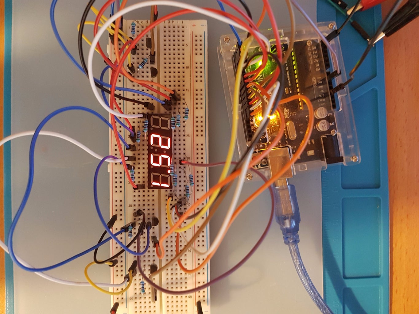 How to Properly Drive 4 Digit 7 Segment Display Using Arduino : 5 Steps ...