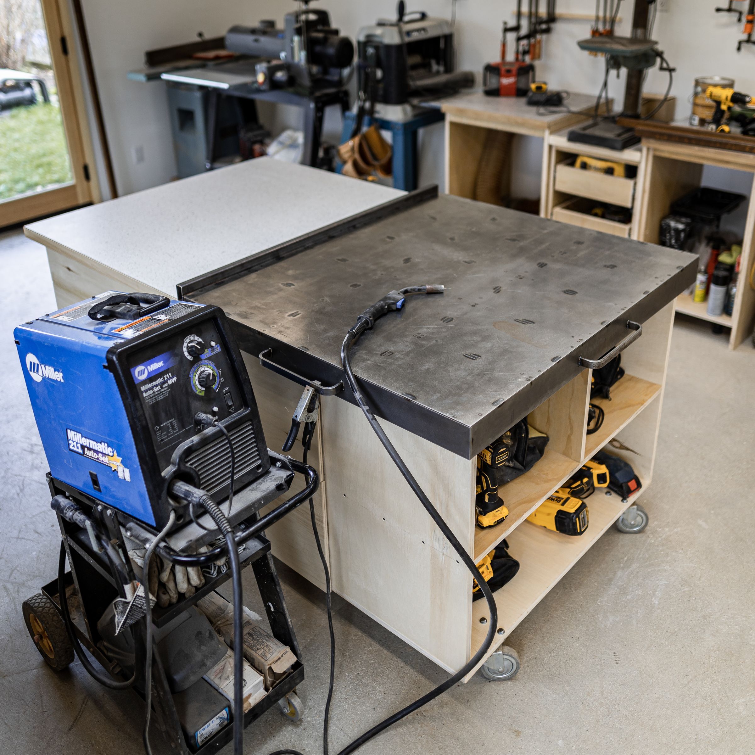 Welding Table Cover for a Workbench 