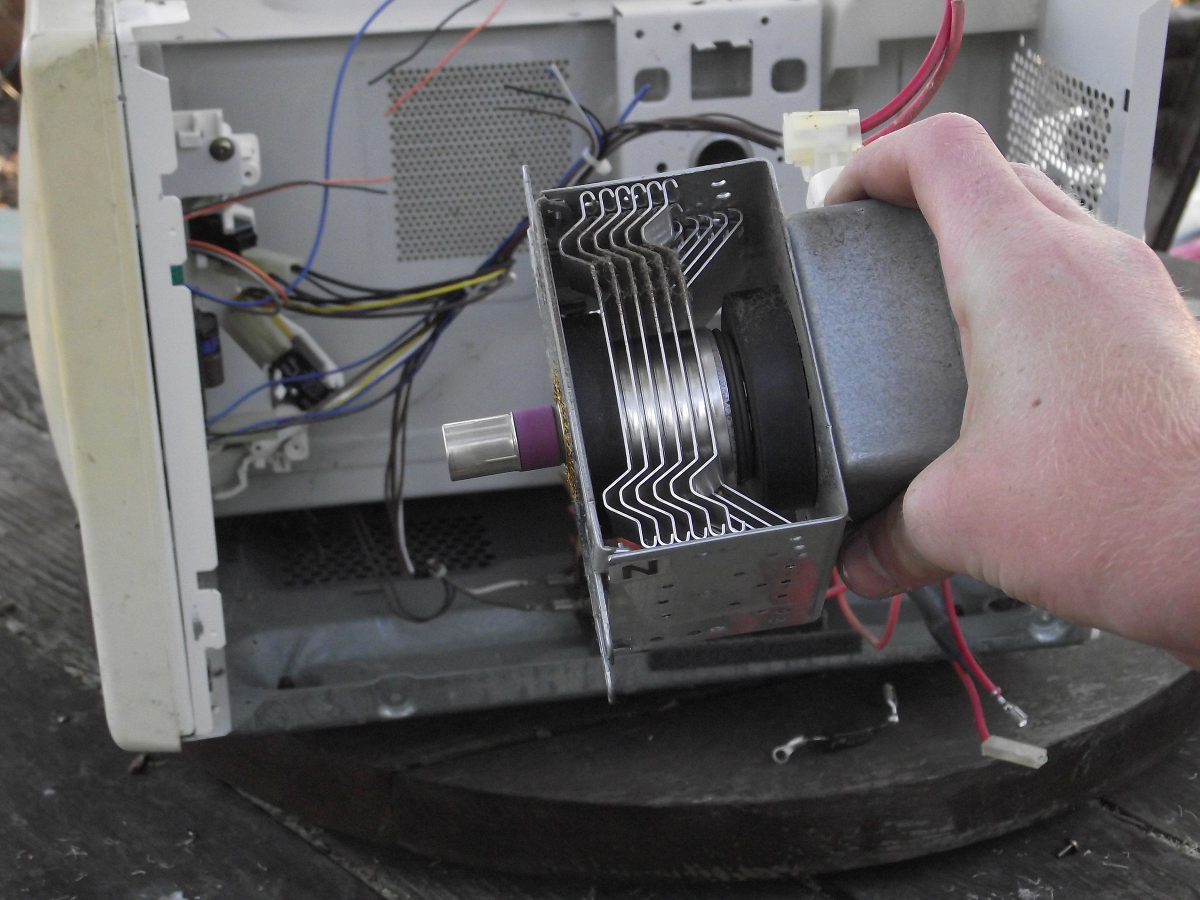 Taking Apart a Microwave 11 Steps Instructables