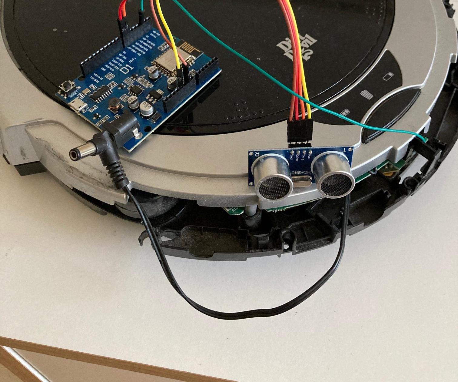 Ultrasonic Sensor on Robot Vacuum Cleaner 5 Steps Instructables