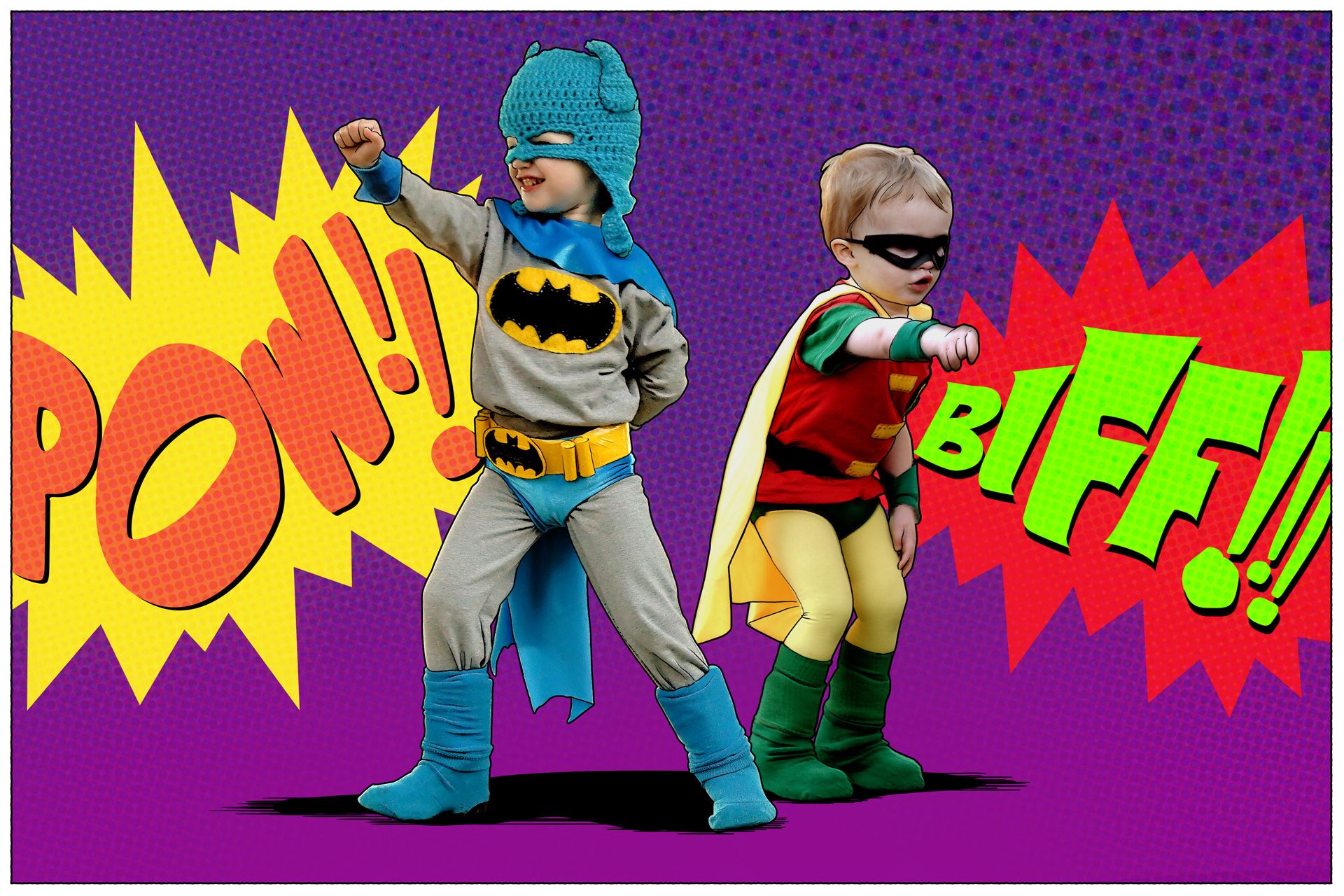 Classic Batman and Robin Kids' DIY Costumes 5 Steps (with Pictures