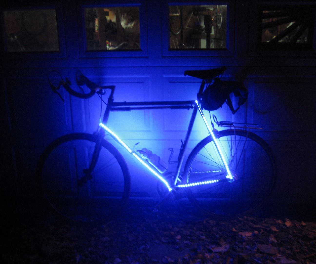 Super Bright Simple Low Cost DIY Bike Frame Lighting 3 Steps