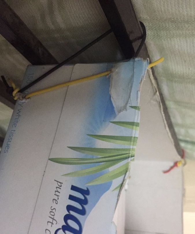 DIY guide for Mounted Recycled Tissue Box with step-by-step instructions