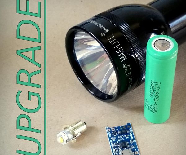 Maglite USB Rechargeable 18650 and LED Upgrade