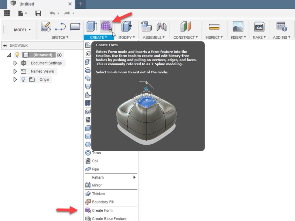 Sculpting In Fusion 360 10 Steps With Pictures Instructables