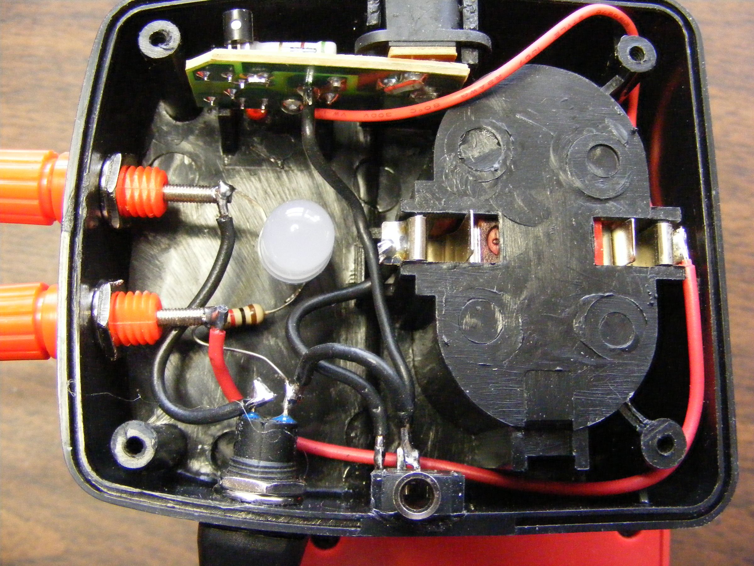 Model Rocket Launch Controller Added to Power Tool Battery Charger 7