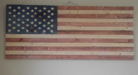 Rustic Wooden American Flag Build : 5 Steps (with Pictures) - Instructables