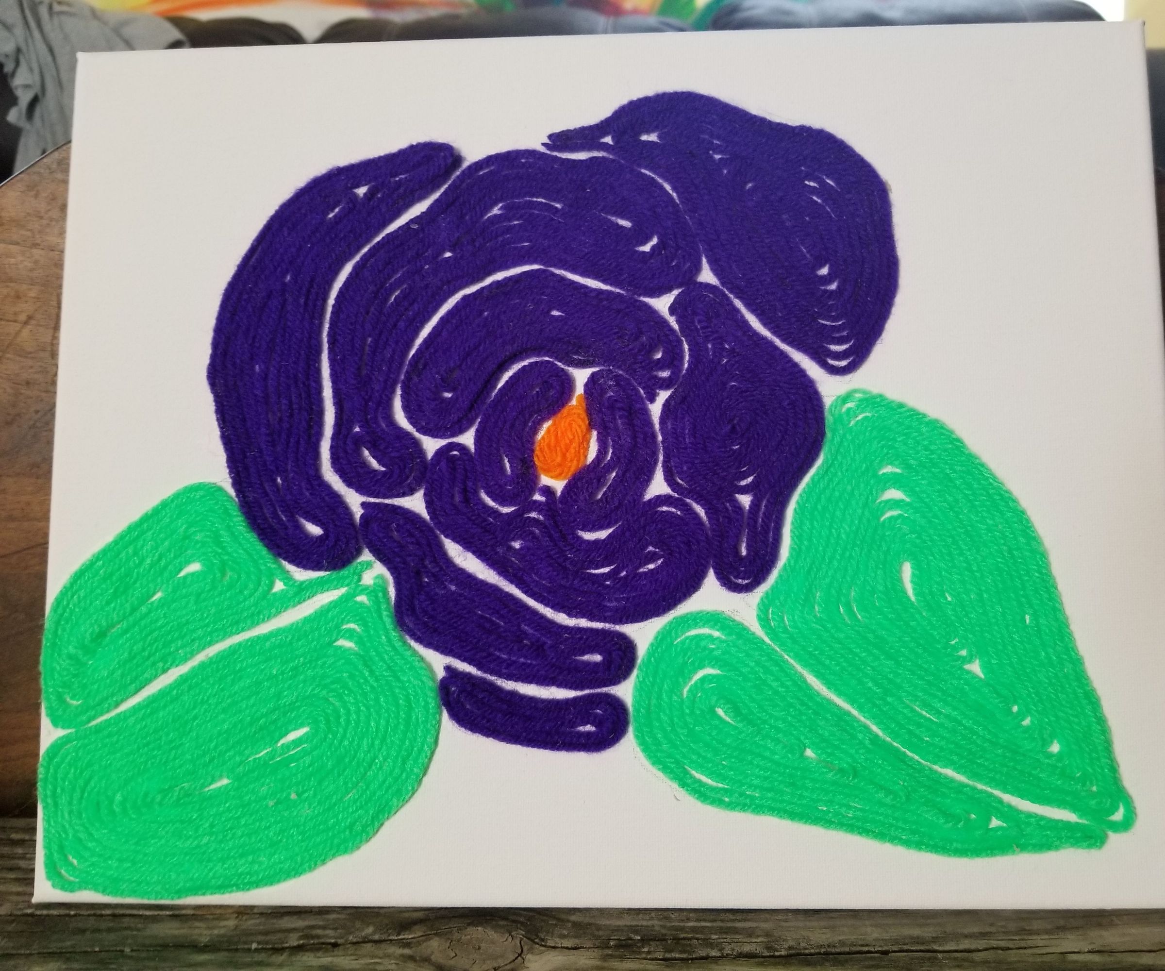 "painting" with yarn DIY Project DIY Project Image