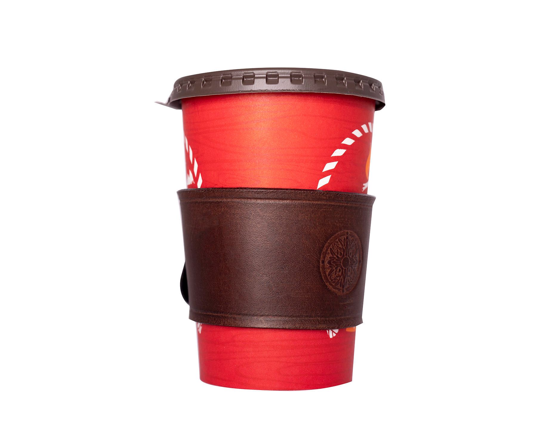  DIY Reusable Cozy for Your Cup Out of Vegetable Tanned Leather