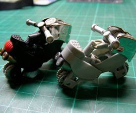motorcycle toy model with 2 units of gas lighters DIY Project DIY Project Image