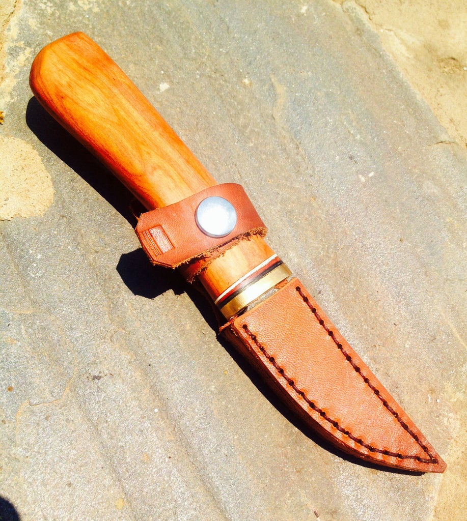 Make An Easy Leather Knife Sheath 11 Steps Instructables Make An Easy Leather Knife Sheath 11 Steps Instructables