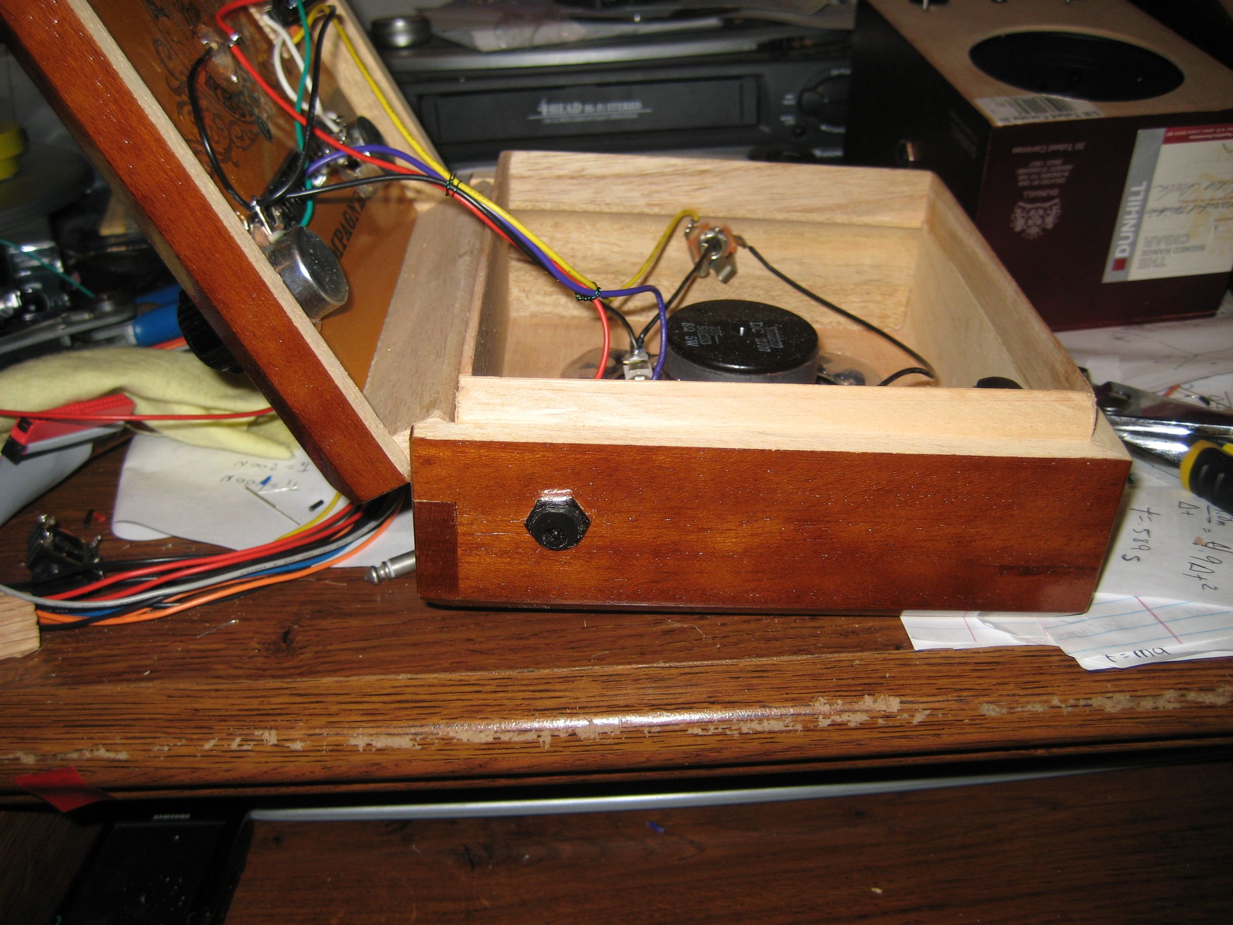 The Process of Building a Cigar Box Guitar Amp Little Gem or the 5
