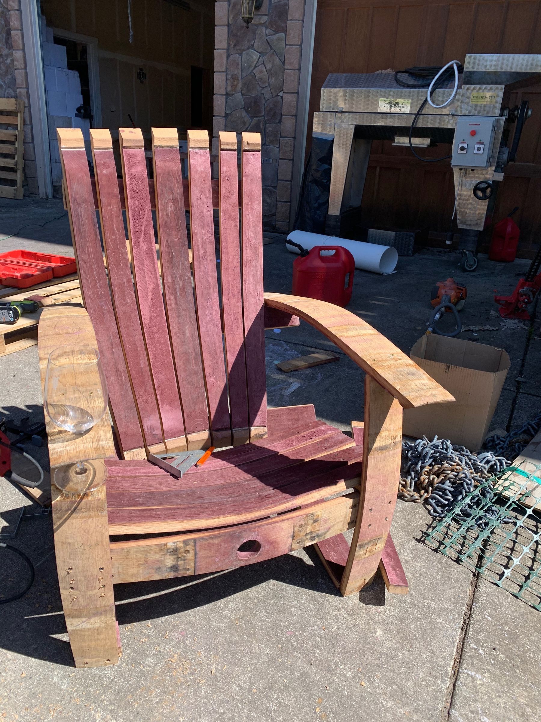 Wine Barrel Adirondack Chair 10 Steps (with Pictures) Instructables
